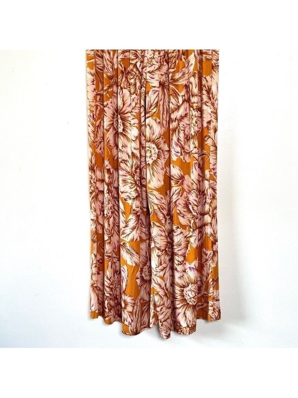 Band of the Free Arizona Gold Floral Wide Leg Pants Small - Picture 12 of 13